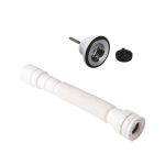 Desagüe Roscado De 1 1/4” ABS Cromado Con Tapón + Sifón Flexible | EDESA