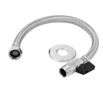 Manguera de 16" Para Lavamanos Con Llave Esférica | EDESA