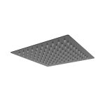 Regadera Cuadrada Slim Negra 20X20cm | EDESA