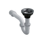 Desag. 1.1/2 c/canast y Sifon Extendible bl | F.V. - AREA ANDINA S.A